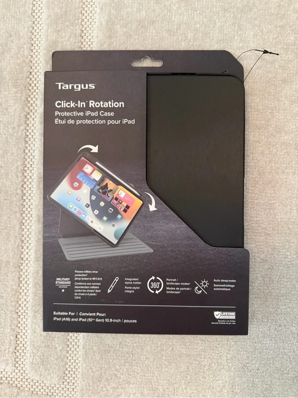 Targus iPad Case. iPad 11” A16 and 10.9”. Black. Brand new unopened